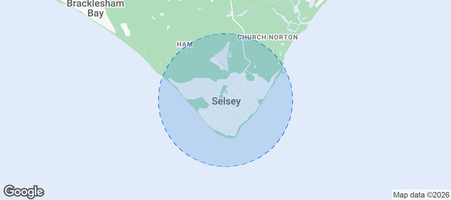 Selsey Airbnb map